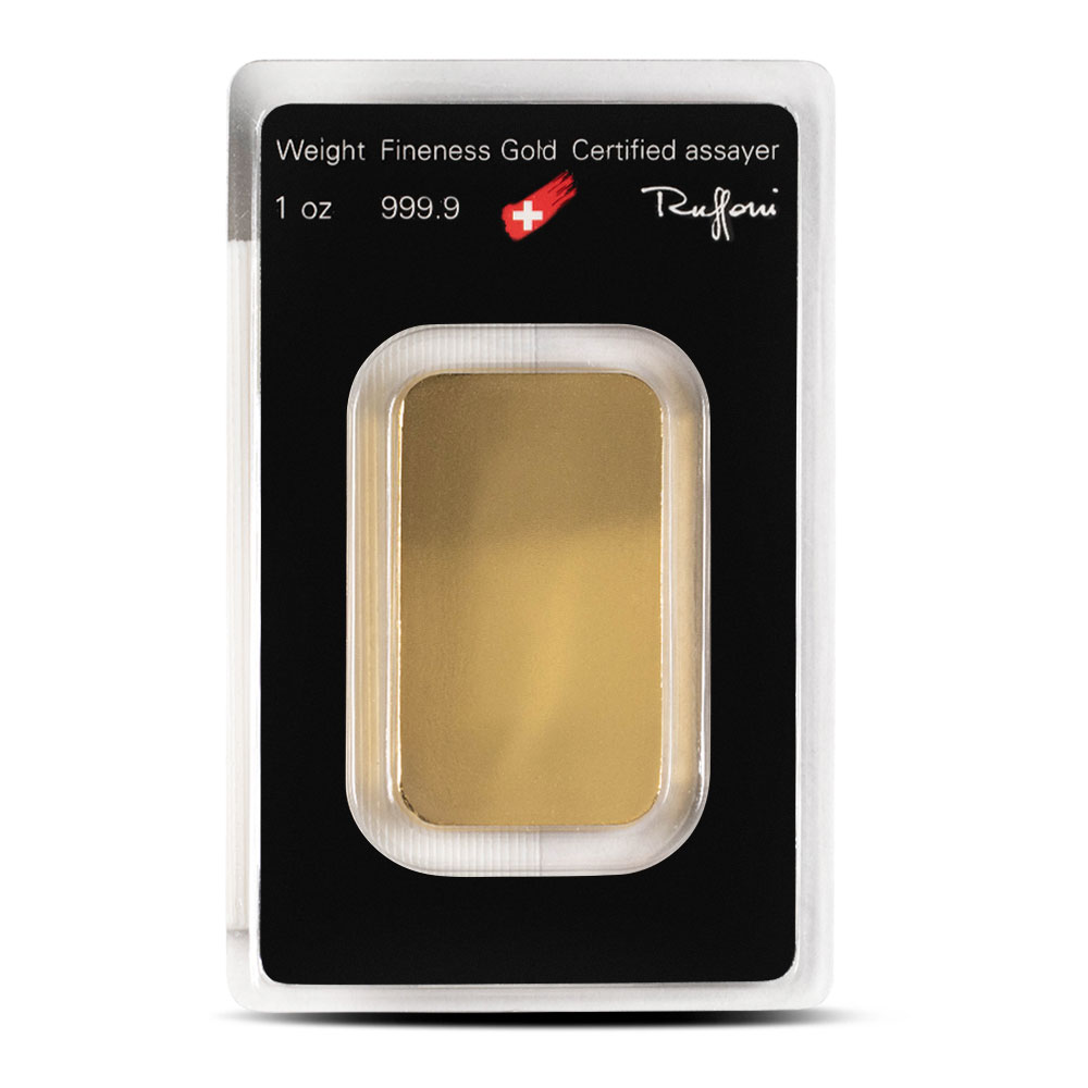 1 oz Argor Heraeus Gold Bar (New w/ Assay)