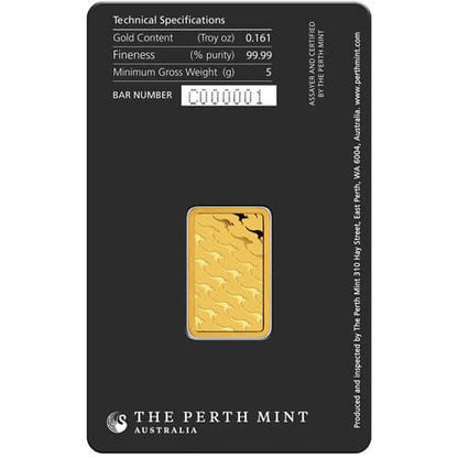 Perth Mint 2x1oz Gold Bars + Free 5g Gold Bar – Limited-Time Offer!